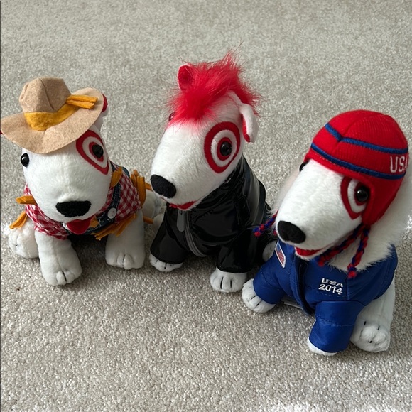 Target Bulleye plush dogs